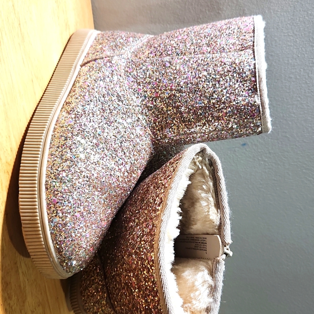 Pink Sparkle Boots